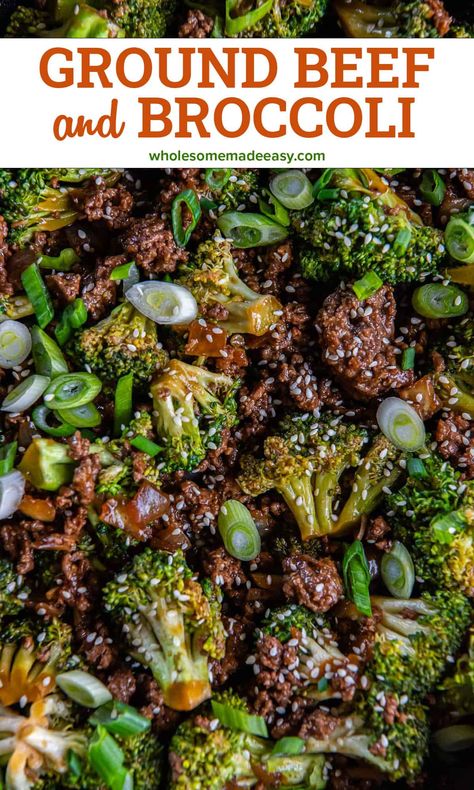 This Asian-inspired Ground Beef and Broccoli is a fresh and easy to make version of the popular take-out dish. A flavor-packed stir fry sauce is combined with ground beef and broccoli for a wholesome, delicious meal in minutes. Ground Beef And Broccoli, Beef And Broccoli, Fry Sauce, Easy One Pot Meals, Stir Fry Sauce, Broccoli Beef, Pot Meals, Asian Inspired, One Pot Meals