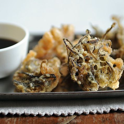 Seaweed Tempura Recipe on Food52 recipe on Food52 Seaweed Chips, Tempura Recipe, Dessert Sushi, Body Functions, Tempura Batter, Oyster Recipes, Seaweed Snacks, Homemade Sushi, Vegan Inspiration