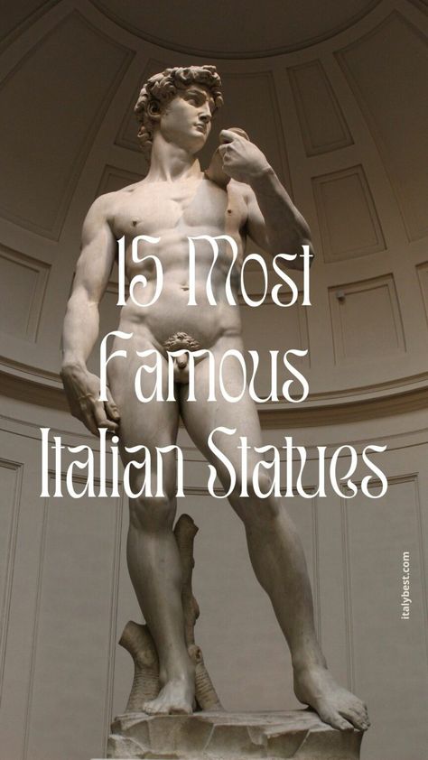 15 Most Famous Italian Sculptures - Italian Statues | Italy Best Italy Statues, The David Statue, Italian Artwork, Italian Statues, Italian Sculpture, Italy Holiday, Italian Pride, Famous Sculptures, Italian Sculptors