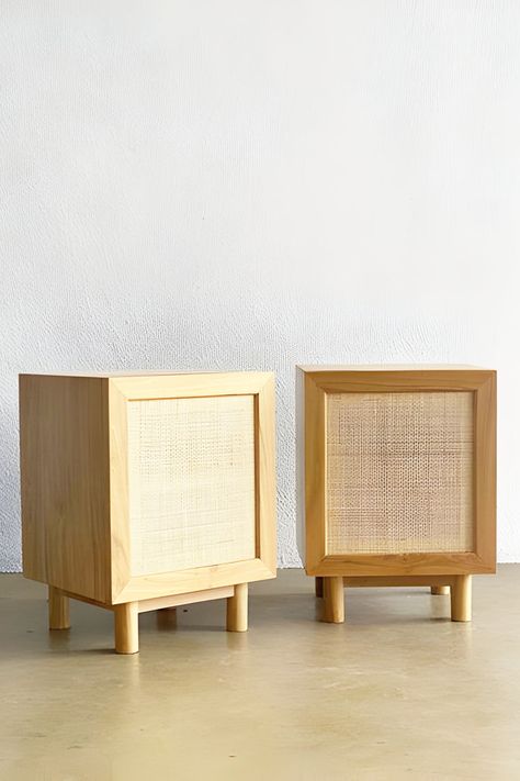 Timeless and playful accent furniture. Solid Teak, Natural Handwoven Rattan Handmade. Due to its handcrafted nature, each piece has its own unique wood grain pattern. Explore our Pinterest Board for more ideas and in-depth details on Marmalade. Bedroom Ideas | Bedroom Furniture | Bedroom Decor | Bedroom Inspiration #BedroomMakeover #BedroomDecor #StylishBedroom #BedroomInspiration #HomeImprovement #InteriorDesign #HomeDecorIdeas #BedroomGoals #BedsideTable #Nightstand Statement Furniture Pieces, Wood Grain Pattern, Bedroom Goals, Stylish Bedroom, Furniture Bedroom, Marmalade, Pinterest Board, Cozy Bedroom, Decor Bedroom