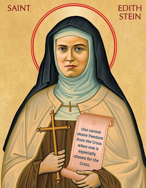 St Edith Stein, Carmelite Nuns, Women Saints, Monastery Icons, Carmelite Saints, Edith Stein, Jewish Girl, Christian Images, Divine Grace