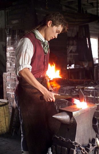 How to Be Your Own Blacksmith on a Budget Colonial Boston, Thumb Tack, Black Smithing, Black Smith, Blacksmith Forge, Anvils, Blacksmith Projects, Boy Diy, Art Of Manliness