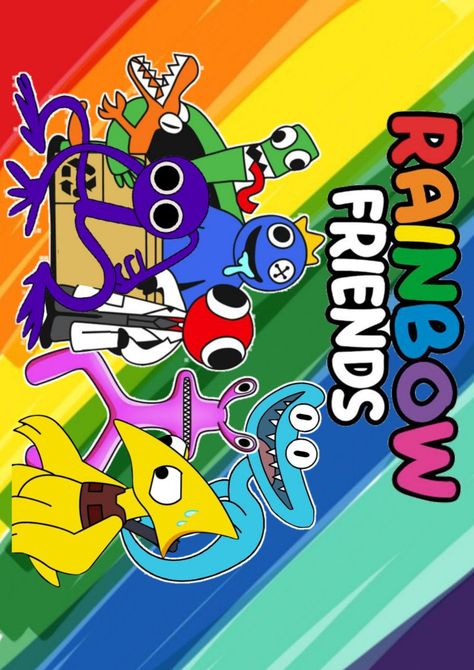 Rainbow Friends Birthday Party Games, Rainbow Friends Bedroom, Rainbow Friends Birthday Party Theme, Rainbow Friends Birthday Party Ideas, Rainbow Friends Background, Rainbow Friends Party Ideas, Rainbow Friends Birthday Party, Rainbow Friends Birthday, Mini Mouse Birthday Cake