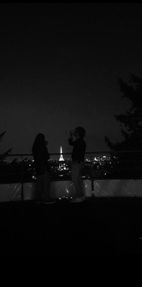 two people having a couple of drink on a rooftop with the view to the Eiffel Tower Talking Couple Aesthetic, Rooftop Couple Aesthetic, Couple Sitting Together Aesthetic, Rooftop Date, Rooftop Love Aesthetic, Couple On Rooftop Aesthetic, Rooftop Aesthetic Night, Rooftop Aesthetic Night Couple, Rooftop Date Night Aesthetic