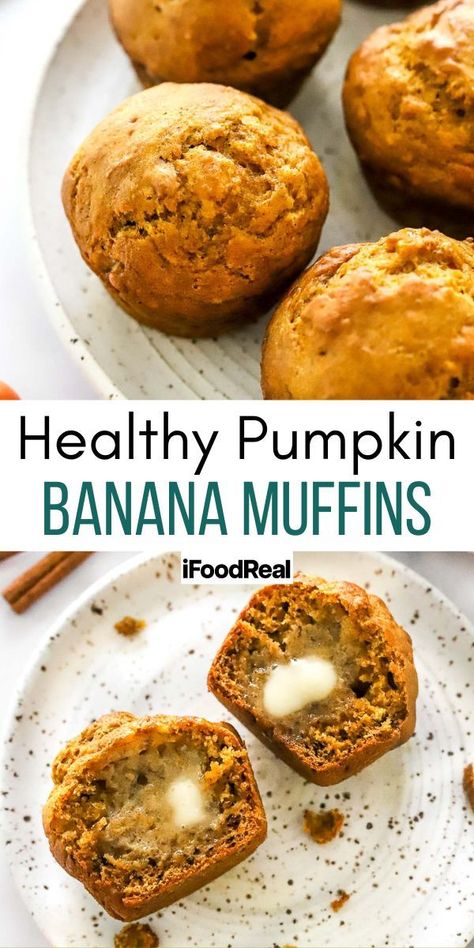 Pumpkin Banana Muffins Easy Banana Pumpkin Muffins, Healthy Banana Pumpkin Oatmeal Muffins, Banana Pumpkin Healthy Recipes, Easy Pumpkin Muffins Healthy, Pumpkin Banana Muffins Healthy, Banana Pumpkin Muffins Healthy, Banana Pumpkin Muffins, Pumpkin Oatmeal Muffins, Pumpkin Banana Muffins