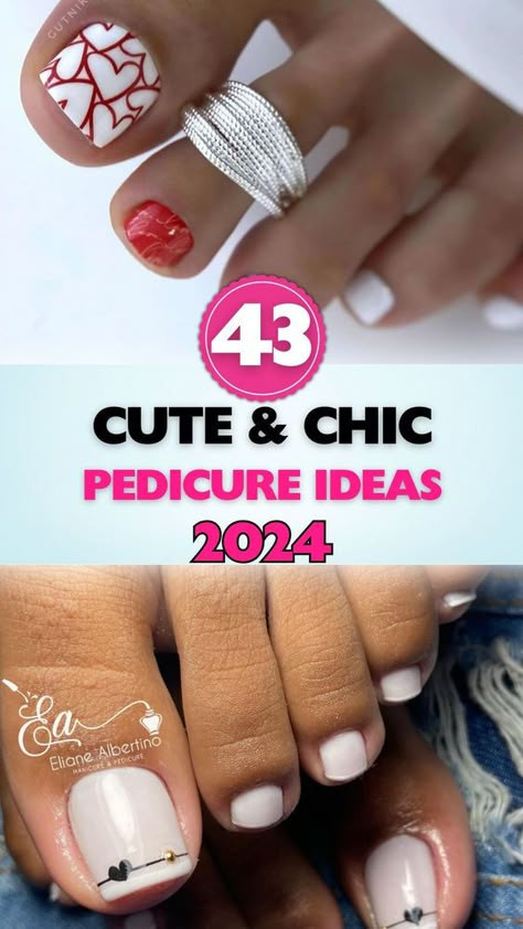 Discover 43+ cute pedicure designs for 2024! Perfect for any occasion and season. Fall Pedicure Designs, Simple Pedicure Designs, Cute Pedicure Ideas, Pedicure Nail Ideas, Flower Pedicure Designs, Cute Pedicure Designs, Best Toe Nail Color, Beach Toe Nails, Pedicure Art