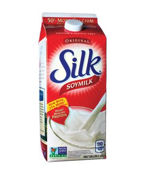 8 Milk AlternativesBest Original Soy Milk  Silk Soymilk Original This rich, high-protein standby, which comes slightly sweetened, pairs well with everything from coffee to oatmeal.  To buy: $4 for 64 ounces, at supermarkets. Evaporated Milk Substitute, Best Milk Alternative, Soya Drink, Milk Plant, Silk Chocolate, Vitamin D2, Vegan Substitutes, Protein Shake Smoothie, Non-dairy Milk