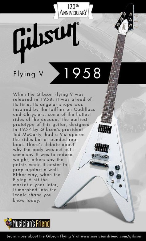 Iconic Guitar Ads - Flying V Edition "Learn about the iconic Gibson Guitar Flying V’s history from 1958 to present" Vintage Guitars Acoustic, V Guitar, Flying V Guitar, Gibson Flying V, Shop Tv, Les Paul Guitars, Guitar Gifts, Gibson Guitar, Flying V