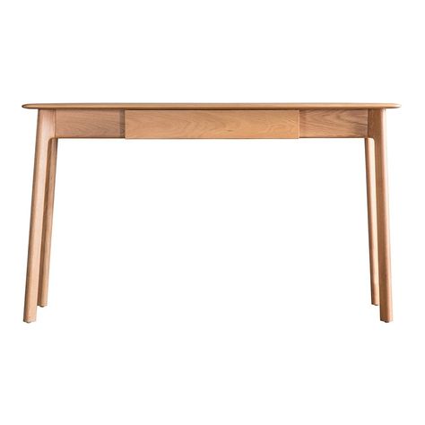 Elsa 1 Drawer Wooden Desk, Natural | Wooden Desks UK