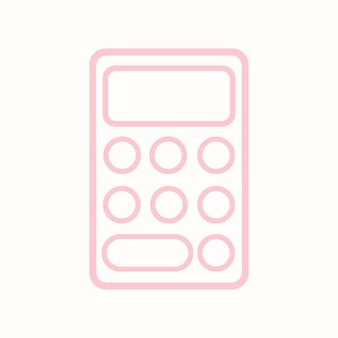 Calculator Pink Calculator Icon, Calculator Logo, Apps Wallpaper, Calculator App Icon, Iphone Inspiration, Calculator Icon, Coquette Wallpaper, Pink And White Background, Icons Pink