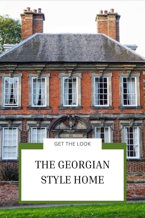 Georgian-style architecture has been a significant influence in U.S. design since the 18th century, with many original homes rich in history. Characterized by symmetry and order, Georgian homes typically feature red brick, five evenly spaced windows, and elegant columns, shaping architectural styles for generations. Georgian Architecture Interior, Georgian Revival, Nordic House Architecture, Home Architecture Styles, Georgian Buildings, Georgian Style Homes, Brick Construction, Revival Architecture, Architecture Board