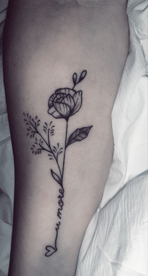 Love You More, Flower Tattoo, Tatting, I Love You, Love You, I Love, Tattoos