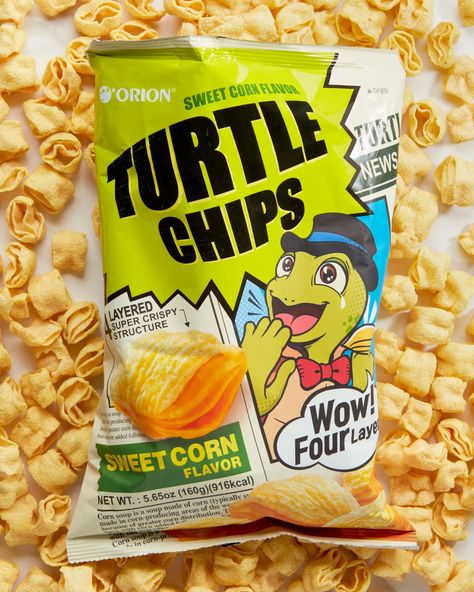 Turtle Chips Are the Best Corn Chips for Crunchy-Chip Lovers | Epicurious Turtle Chips, Korean Grocery, Sweet Corn Soup, Boiled Corn, Best Chips, Fall Picnic, Korean Snacks, K Food, Corn Soup