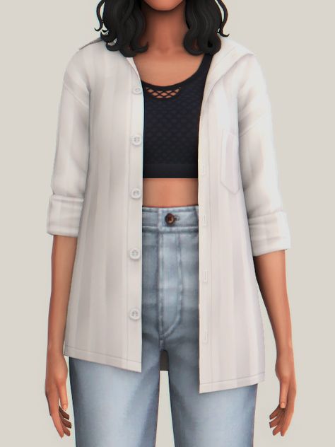 AdelarSims : SIMTIMATES ACCESSORY SHIRT Cc Top, Edgy Tops, Sims 4 Mm Cc, Free Sims, Sims 4 Dresses, Sims 4 Mm, Sims Four, Sims4 Clothes, Sims Hair