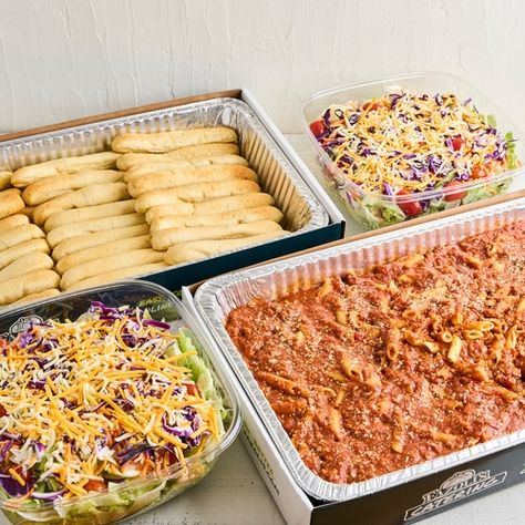 Catering & Events - Fazoli's Fundraiser Food, Packaged Salad, Wedding Food Ideas, Team Dinner, Catering Trays, Garlic Breadsticks, Vegetarian Menu, Catering Events, Catering Business