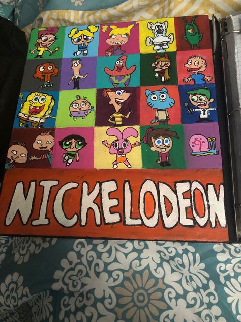 Nickelodeon Paintings, Nickelodeon Cartoons, Cartoon Painting, Mini Canvas Art, Hand Art Drawing, Mini Canvas, Hand Art, Nickelodeon, Art Drawing