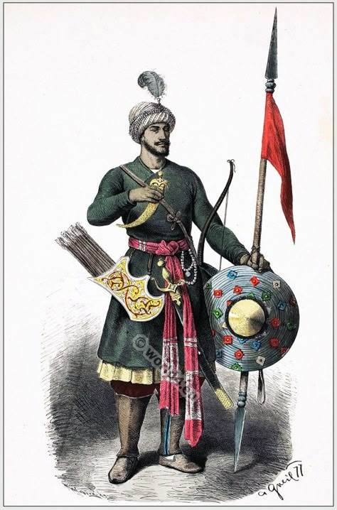 http://world4.eu/hindu-warrior-in-armor-15th-century/ भारतीय इतिहास, Persian Warrior, Soldier Costume, Century Armor, Military Costumes, Historical Warriors, Warrior Outfit, Historical Armor, Ancient Warfare