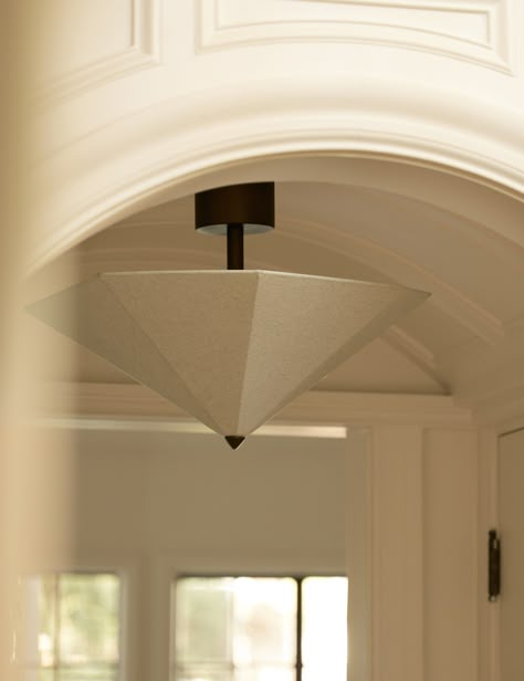 Claude Flush Mount Light by DISC Interiors Affordable Ceiling Light, Sculptural Ceiling Light, Linen Light Fixture, Ceiling Uplight, Mediterranean Light Fixtures, Entry Hall Lighting, Cabin Chandelier, Casual Family Rooms, Mid Century Ceiling Light