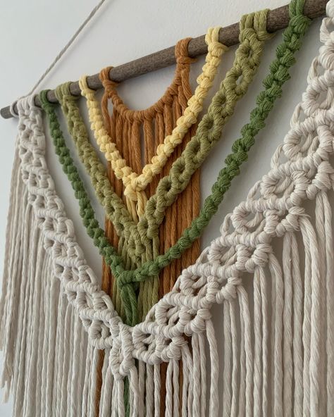 Macrame Mushroom Wall Hanging, Moody Macrame, Cottagecore Macrame, Macrame Skull Wall Hanging, Macrame Gemstone Wall Hanging, Yellow Macrame, Wall Decor Macrame, Crystal Mushroom, Green Macrame