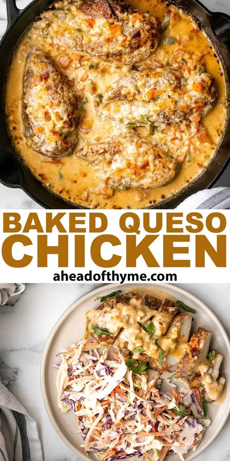 Baked Queso Chicken Recipes That Use Queso, Recipes With Queso Blanco, Recipe With Queso Fresco Cheese, What To Make With Queso Fresco, Recipes Using Queso Fresco Cheese, Queso Fresco Uses, Queso Blanco Chicken, Leftover Queso, Baked Queso