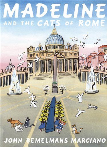 "Madeline and the Cats of Rome," by John Bemelmans Marciano, the grandson of Ludwig Bemelmans. The book is first new "Madeline" adventure in nearly 50 years. Madeline Book, Viking Books, Ludwig Bemelmans, Childhood Books, Penguin Random House, Children's Literature, Reading Room, Hardcover Book, Watercolor Illustration