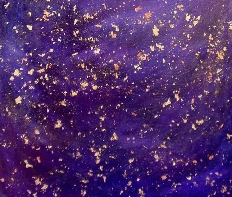 Purple and gold Gold Purple Aesthetic, Purple Gold Aesthetic, Gold And Purple Aesthetic, Purple Space Aesthetic, Purple And Gold Aesthetic, Blue And Purple Aesthetic, Night Sky Acrylic Painting, Purple Blue Aesthetic, Acrylic Painting Purple