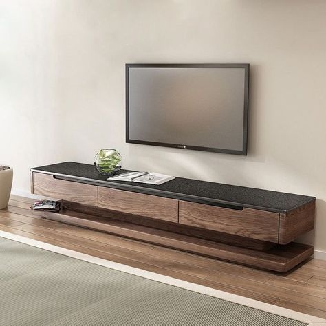 Black And Wood Tv Console, Wood Tv Console Modern, Living Room Tv Table Decor, Tv Table Ideas Modern, Furniture Under Tv, Modern Tv Console Design, Tv Table Decor, Tv Console Ideas Living Rooms, Tv Table Ideas