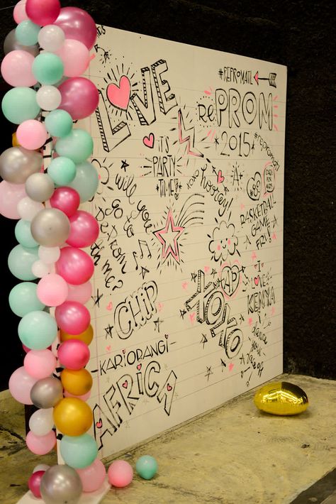 Prom Theme Party, Prom Party Ideas, Prom Party Decorations, 80s Prom Party, Lay Baby Lay, Freshers Party, Prom Planning, Prom Backdrops, Post Prom