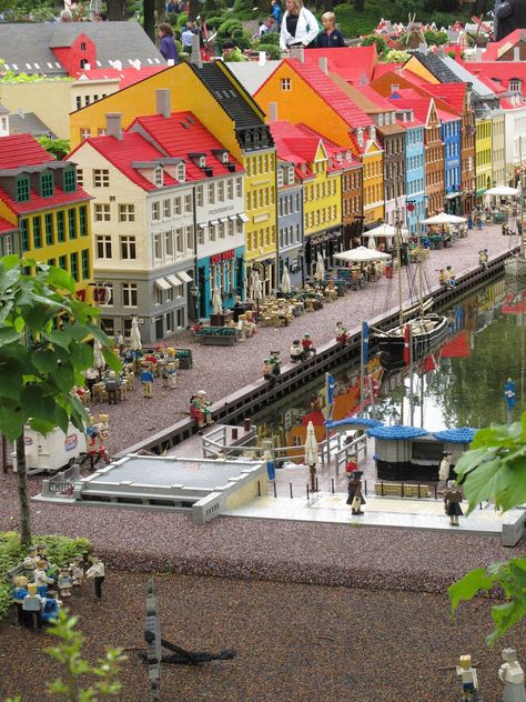 Our family went to Legoland~Denmark many years ago........would be so delightful to take our 3 yr old grandson, he would lOVE it! Lego Land Billund, Lego Land Denmark, Legoland Billund Denmark, Denmark Legoland, Legoland Denmark, Legoland Germany, Billund Denmark, Nyhavn Copenhagen, Kingdom Of Denmark