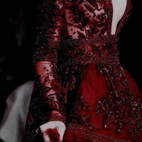 Dark Red Dress Aesthetic, Red Dress Aesthetic, Dark Red Dress, Dress Aesthetic, Dark Red, Red Dress, A Woman, Walking, Flowers