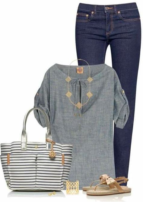 Gray Top Outfit, Jeans Sandals, Jean Gray, Dark Jean, Stitch Fix Fall, Necklace Combo, Stitch Fit, Casual Fridays, Stitch Fix Outfits