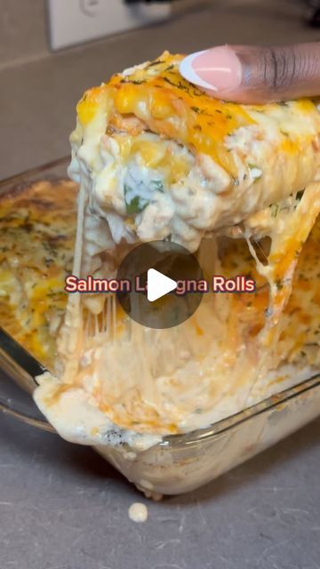 Maria Mendes | Where my salmon lovers at ? This is your next dinner idea. Tag someone or share with someone who needs to make this for you.

#salmonlovers... | Instagram Salmon Lasagna Rolls, Pasta Roll Ups, Salmon Lasagna, Seafood Lasagna, Salmon Pasta, Lasagna Rolls, Roll Ups, Dinner Idea, Tag Someone