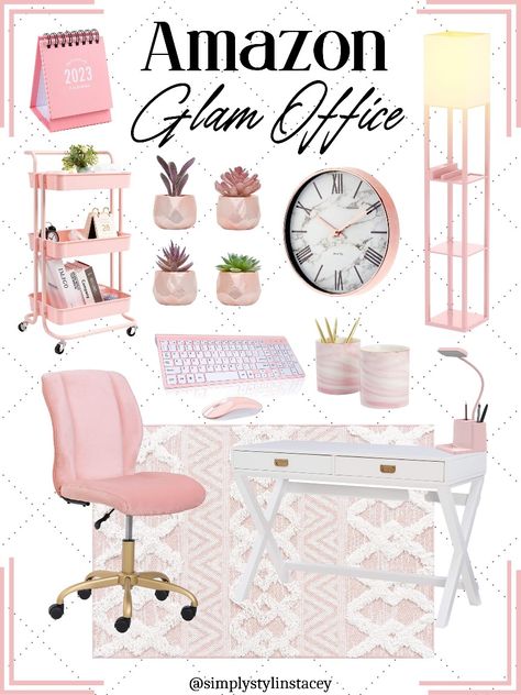 Glam Sims 4 Pink Decor Cc, Pink Glam Office, Ts4 Pink Cc, Sims 4 Dressing Table, Sims 4 Cc Pink Furniture, Sims 4 Pink Furniture Cc, Sims 4 Pink Cc, Sims 4 Office Cc, Modern White Desk