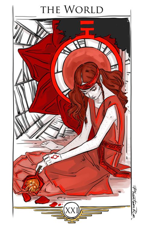 Phantom Rin, Red Rising, Online Tarot, Tarot Cards Art, Book Fanart, Tarot Art, Major Arcana, Morning Star, Freelance Artist