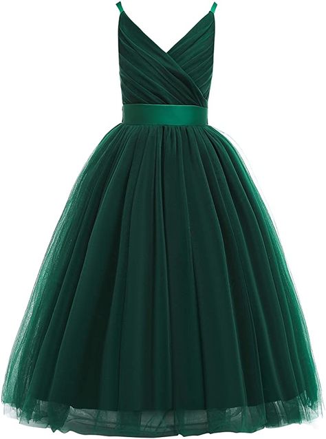 Amazon.com: Glamulice Girls Lace Bridesmaid Dress Long A Line Wedding Pageant Dresses Tulle Party Gown Age 3-16Y: Clothing Lace Bridesmaid Dress, Dresses Tulle, Party Gown, Long A, Pageant Dresses, Long A Line, Dress Long, Bridesmaid Dress, A Line