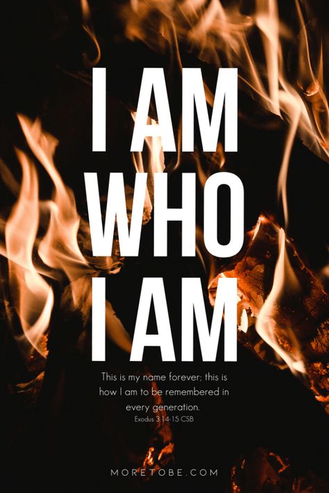 I AM WHO I AM | Encounter God #6 - More to Be I Am Who I Am, I Am That I Am, Who I Am, God Calling, God Pics, Exodus 3, Name Of God, Christian Motherhood, Life Transformation