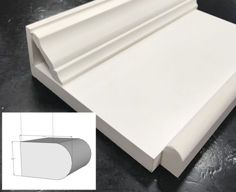 PVC Headers I Elite Trimworks Pvc Trim Boards, Front Door Molding, Crown Molding Shelf, Farmhouse Stairs, Door Header, Trim Board, Pvc Moulding, Porch Columns, Pvc Trim