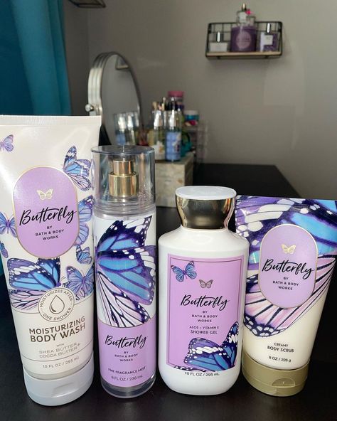 Butterfly Bath And Body Works, Luxury Body Wash, My Butterfly, Black Girls With Tattoos, Body Hygiene, Hygiene Care, Bath And Body Works Perfume, Body Smells, Body Shower