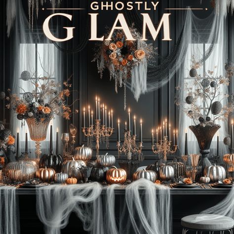 Ghostly Glam: The Ultimate Guide to Indoor Halloween Decor - Luxury Halloween Decor, Halloween Decor Table, Indoor Halloween Decor, Animated Pumpkins, Gold Candle Holders, Light Up Letters, Flameless Led Candles, Scary Halloween Decorations, Halloween Decorations Indoor