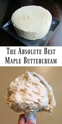 Maple Syrup Buttercream Frosting, Maple Butter Cream Frosting, Maple Frosting Cake, Maple Syrup Frosting, Maple Syrup Icing, Cupcake Creme, Maple Buttercream, Maple Recipes, Maple Syrup Recipes