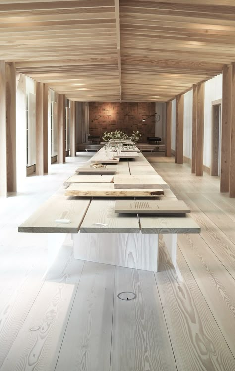 Copenhagen Design, Wide Plank Flooring, Norm Architects, Design Festival, Hotel Price, Long Table, Festival Design, Tea House, Commercial Interiors