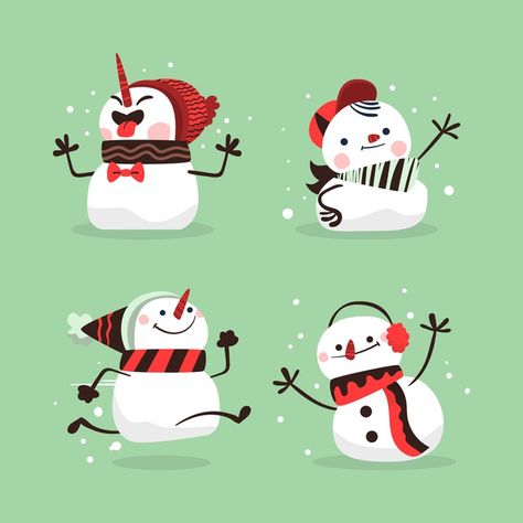 Cool Snowman Drawing, Snowman Cartoon Drawing, Snowman Illustration Design, Snowman Character Design, Snowman Illustration Cute, Snowmen Illustration, Kawaii Snowman, Cute Christmas Characters, Snowman Drawing