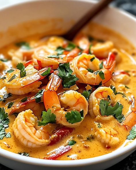 Seafood Coconut Curry, Brazilian Prawn Coconut Stew, Japanese Shrimp Curry, Cod Coconut Curry, Pumpkin Shrimp Curry, Curried Shrimp Recipes, Shrimp Thai Soup, Coconut Shrimp Curry Recipe, Coconut Curry Shrimp Soup