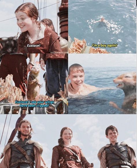 Narnia Funny, Voyage Of The Dawn Treader, The Dawn Treader, Chronicles Of Narnia Books, Narnia Cast, Narnia Quotes, Narnia Movies, Dawn Treader, Narnia 3