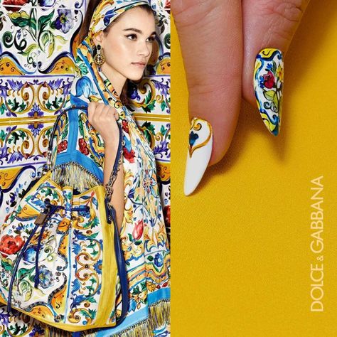 Fashionable Nails, inspired by Dolce&Gabbana Lemon Print #positano #fashionnails #travelnails #nailart #manicure Dolce And Gabbana Nails, Travel Nails, Fashionable Nails, Nails Inspired, 23rd Birthday, Lemon Print, Positano, Dolce & Gabbana, Fashion Nails