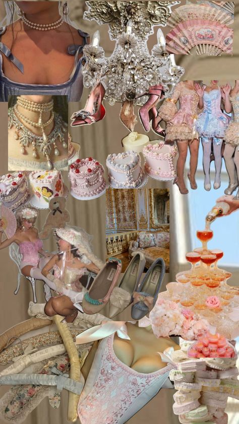 Modern Marie Antoinette Aesthetic Modern Marie Antoinette, Rave Theme, Vday Party, Marie Antoinette Aesthetic, Picnic Party Decorations, Marie Antoinette Party, Rococo Aesthetic, Marie Antoinette Costume, 21st Party