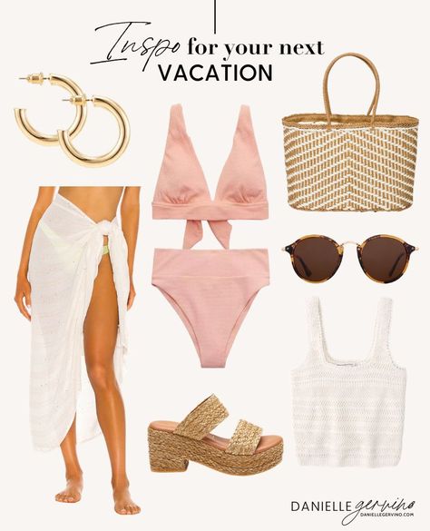 Spring Summer Capsule Wardrobe, Beachwear Fashion, Summer Beach Outfit, Summer Capsule Wardrobe, Clothing Photography, Summer Beach Wear, Vacation Outfits, Spring Summer Outfits, Beach Outfit