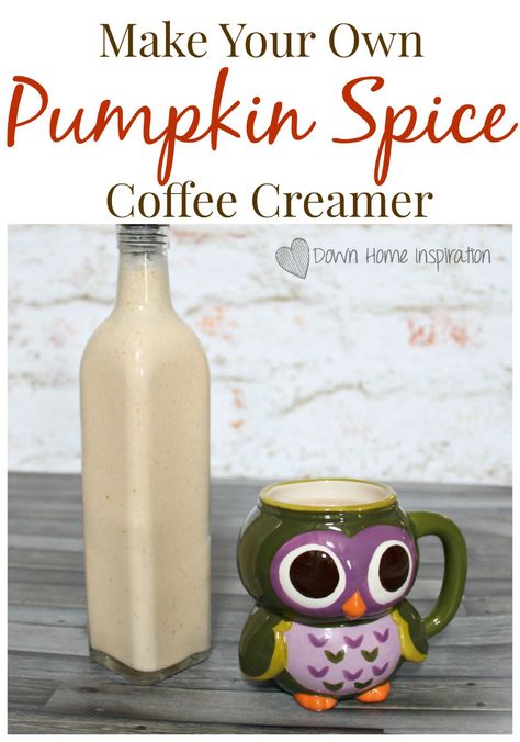 Make Your Own Pumpkin Spice Coffee Creamer - Down Home Inspiration Pumpkin Spice Creamer Recipe, Homemade Pumpkin Spice Coffee Creamer, Homemade Pumpkin Spice Creamer, Pumpkin Coffee Creamer, Pumpkin Spice Coffee Creamer, Homemade Pumpkin Spice Coffee, Pumpkin Spice Creamer, Homemade Coffee Creamer, Coffee Creamer Recipe