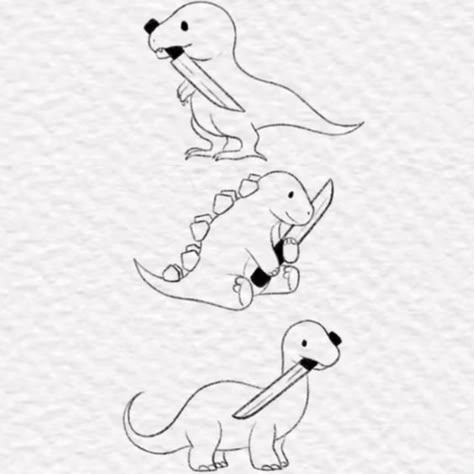 Maching Tattoos, Cute Matching Tattoos, Matching Friend Tattoos, Bestie Tattoo, Petit Tattoo, Dinosaur Tattoos, Matching Sister Tattoos, Ghost Tattoo, Sibling Tattoos