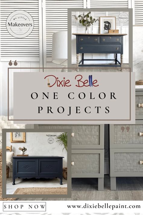 One Color Projects Dixie Belle Chalk Paint Colors, Dresser Paint Colors, Dixie Belle Chalk Paint Furniture, Color Projects, Tan Paint, Refinishing Furniture Diy, Painted Vanity, Dixie Belle Paint Company, Painted Desk